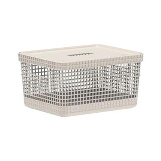 Cesto Organizador Grid 8L Bege CG250BGF - Ou em Oferta na Shopee