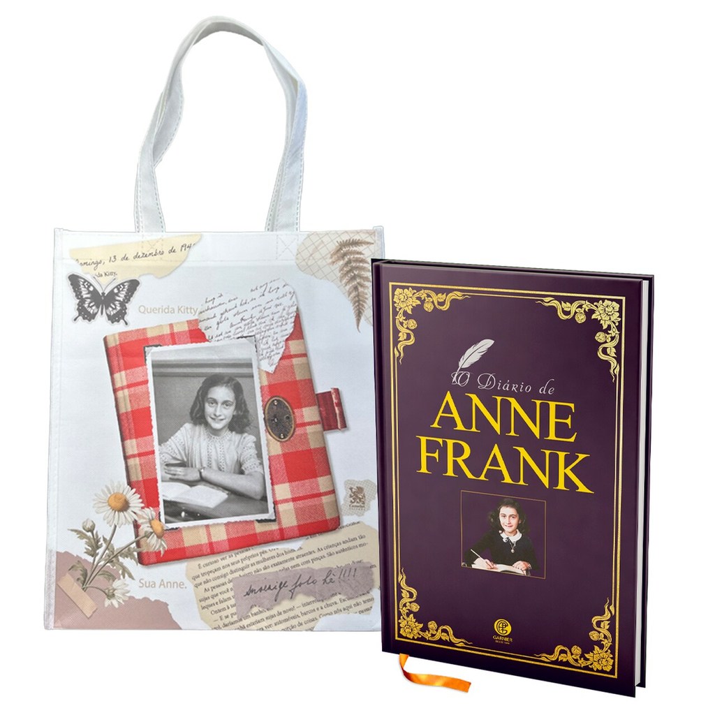 Anne Frank Edição de Luxo Almofadada + Ecobag em Oferta na Shopee
