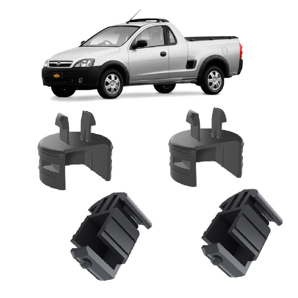 KIT 4 BUCHAS DOBRADIÇA TAMPA CAÇAMBA MONTANA 2004 A 2011 em Oferta na Shopee