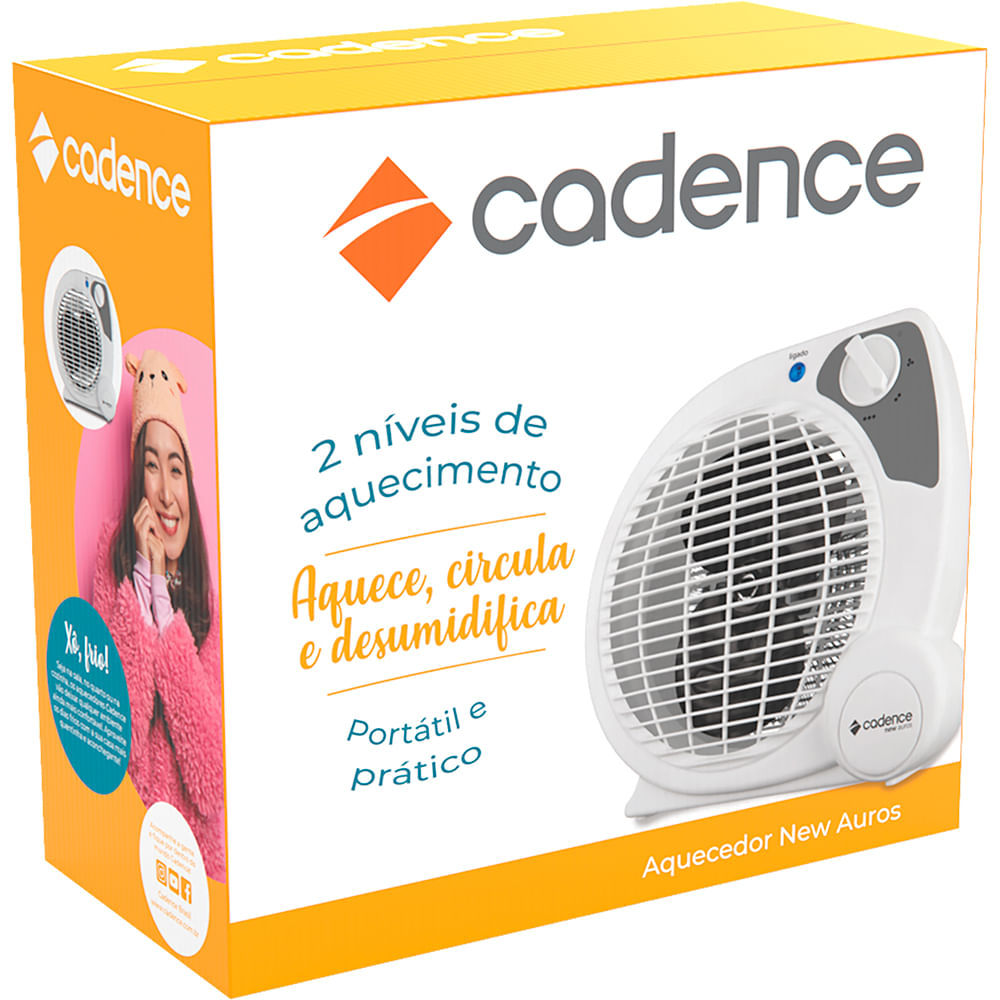 Detalhes do Aquecedor Cadence Termoventilador New Auros