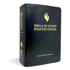 Bíblia de Estudo Pentecostal Média | ARC | Luxo Preta