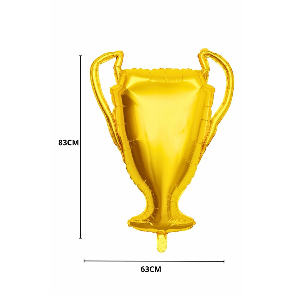 Balão Metalizado Taça Champions Troféu Campeão Futebol 83cm Decoração Festa Aniversário enfeite em Oferta na Shopee