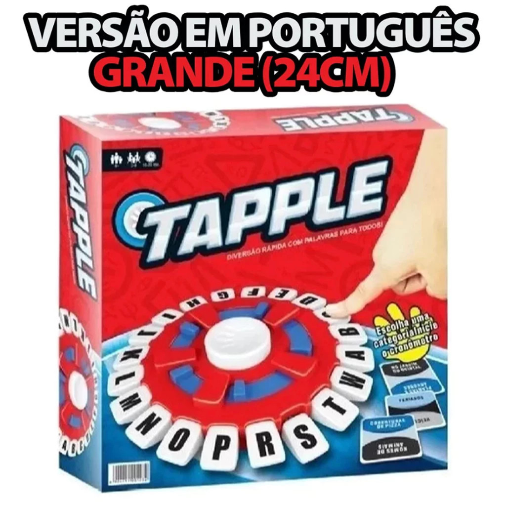 Versão Em Portugues Jogo De Alfabeto Louco Infantil Usopoly Tapple Word Board Game Pacote Rápido em Oferta na Shopee