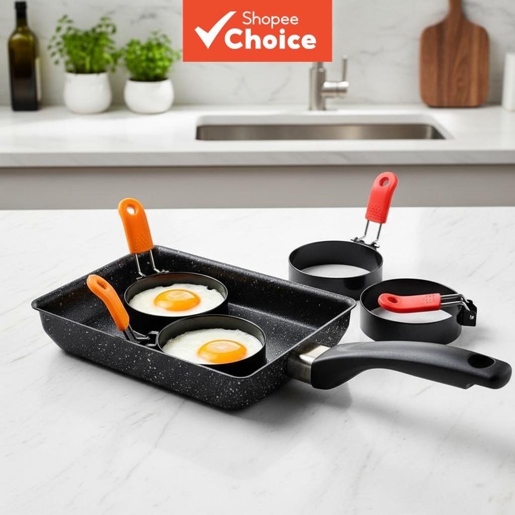1 peça Molde Redondo de Aço Inoxidável para Fritar Ovos, para Bife e Hambúrguer, Uso Doméstico e em Hotéis, Máquina