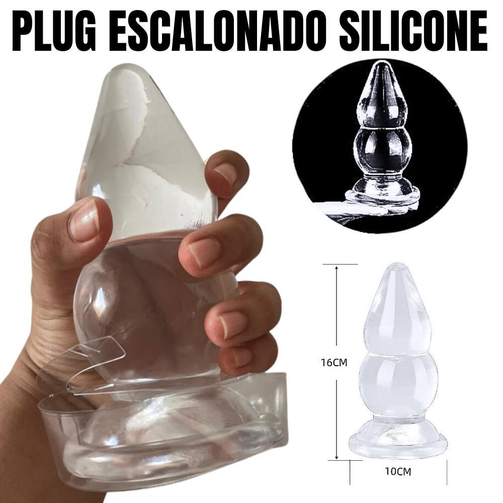 Plug Grande Silicone Fisting Buraco Transparente Plug Anal BIG