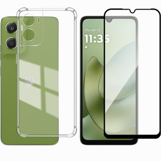 Capa Case Capinha Anti Impacto Compatível Com Moto G06 + Película 3D Vidro Temperado em Oferta na Shopee