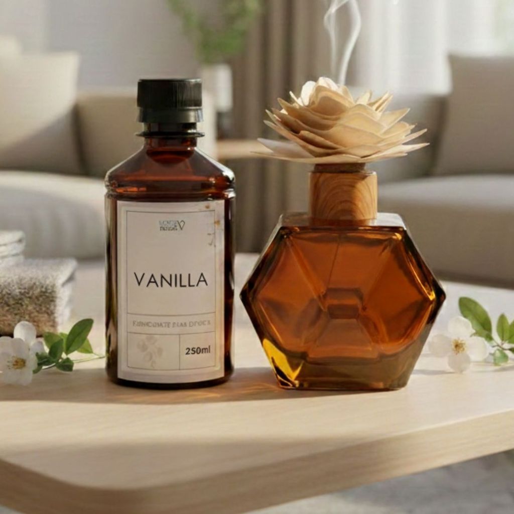 Kit Difusor de vidro com refil de 250ml daslu vanilla - VIENA