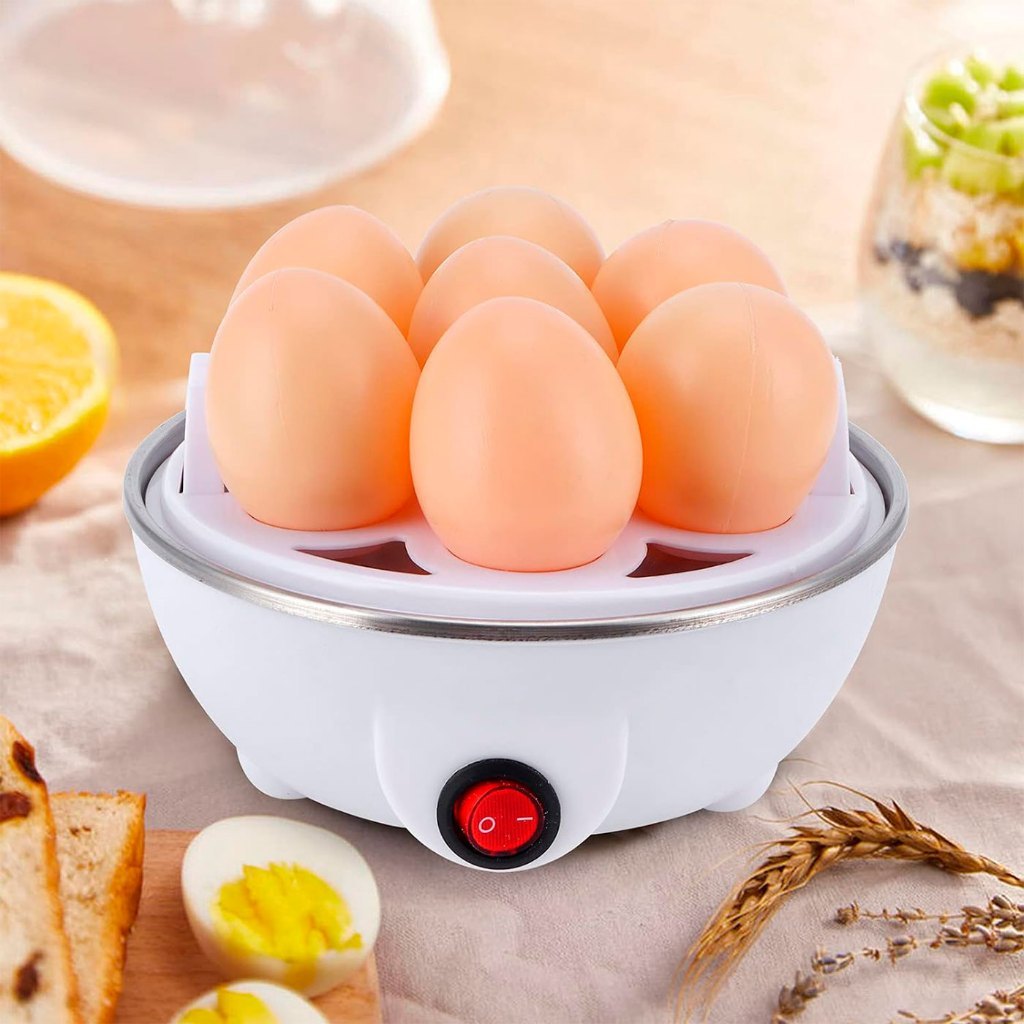 Cozedor Aquecedor Portátil para até 7 Ovos Elétrico 220V Prático Cozinha