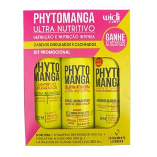 Kit Completo Phytomanga Ultra Nutritivo Widi Care – Shampoo 300ml + Gelatina Ativadora 300g + Ativador de Curvaturas em Oferta na Shopee