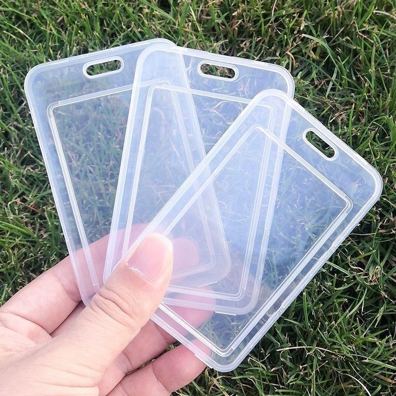 Kit 20/30/50 Und Porta Crachá Transparente em PVC Para Proteger Cartões De Crédito Banco Estudantes Card em Oferta na Shopee