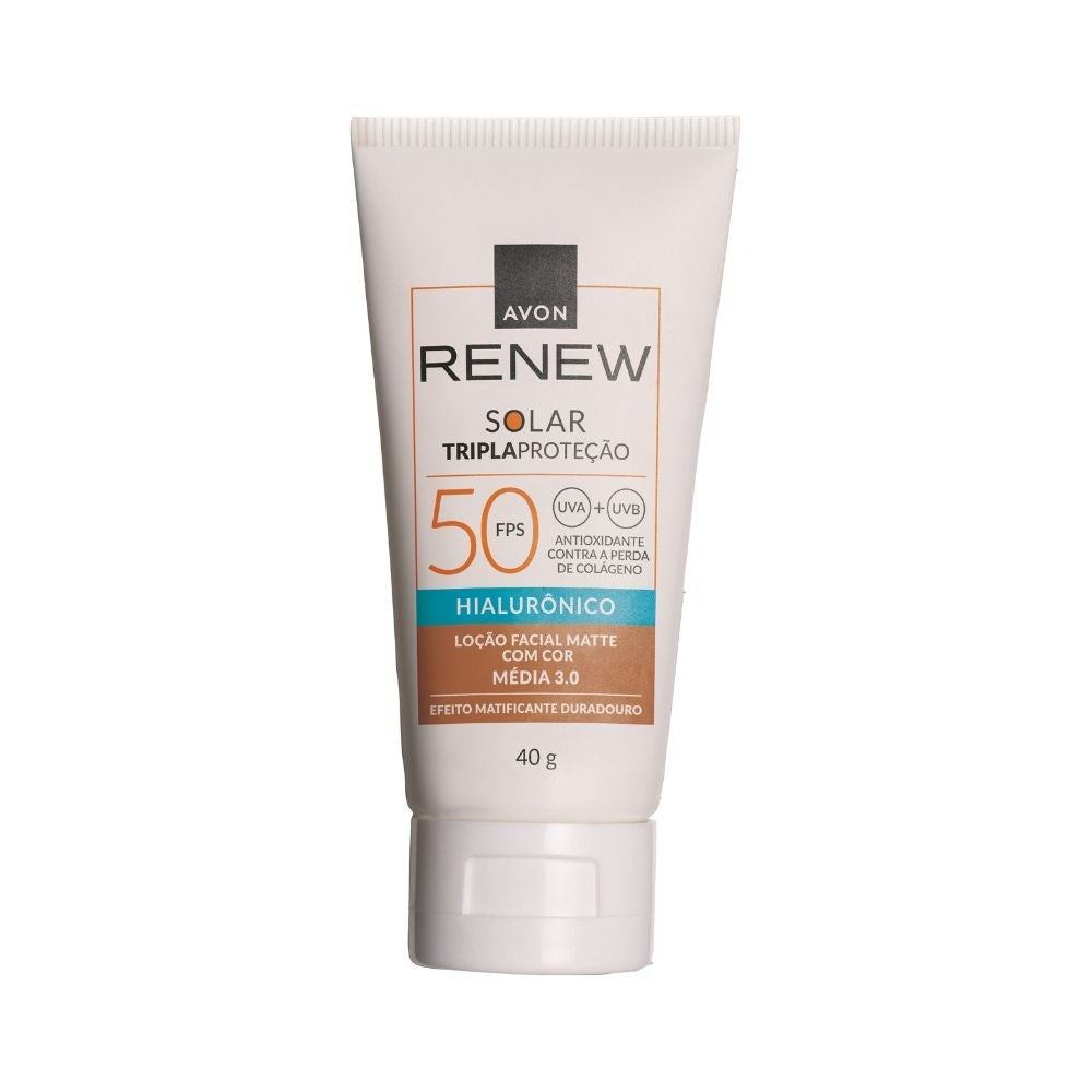 Protetor Solar Avon Renew FPS 50 Média 3.0 40g em Oferta na Shopee