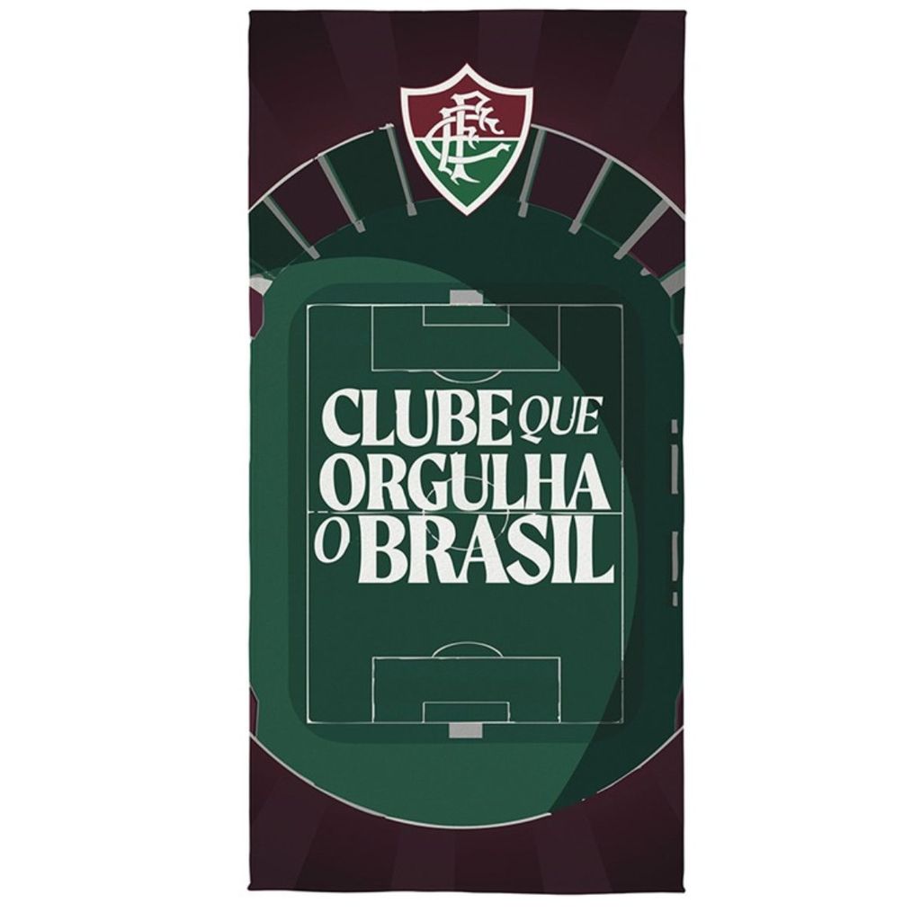 Toalha Praia Banho Aveludada Futebol Time Lepper Fluminense