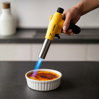 Maçarico Culinário Recarregável Chama Forte 1300°C