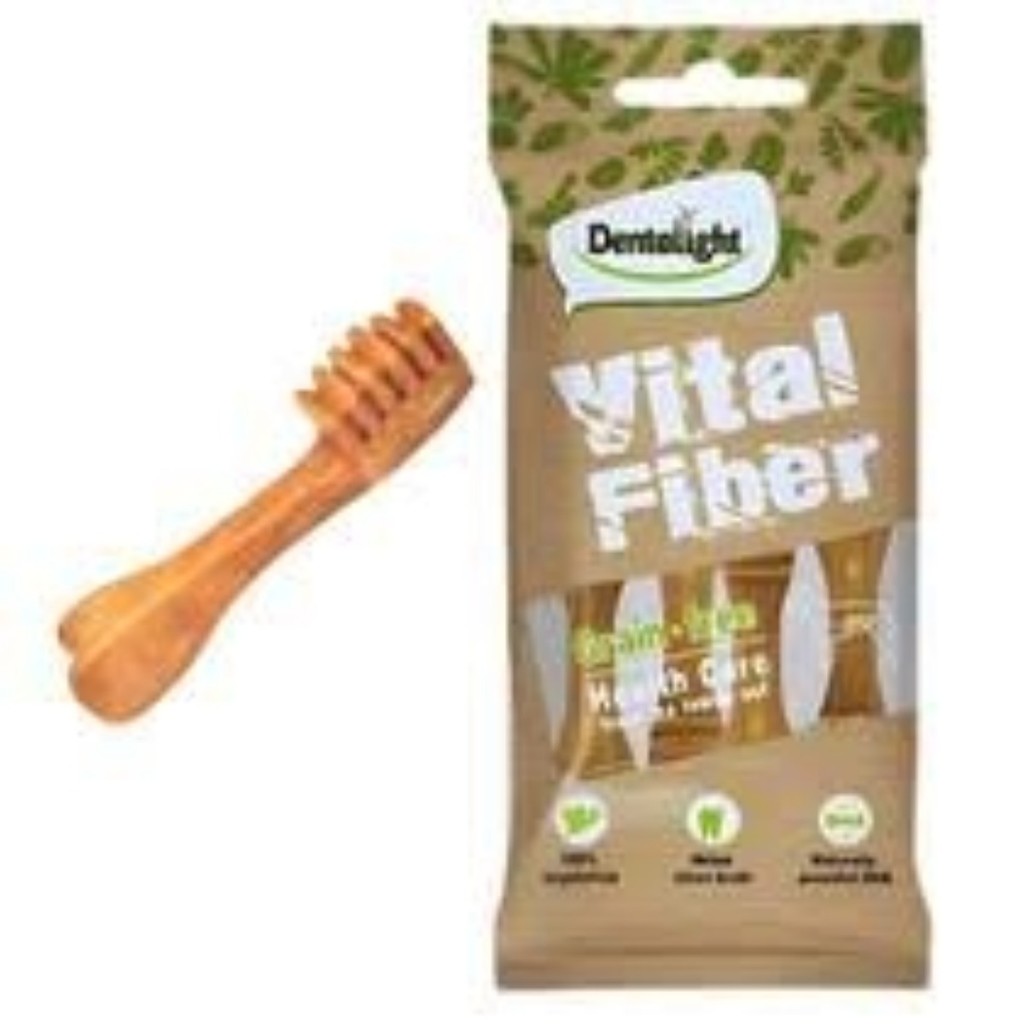 Snack Pet Petisco Natural Para Cães Vital Fiber Escova M Dentalight 4un