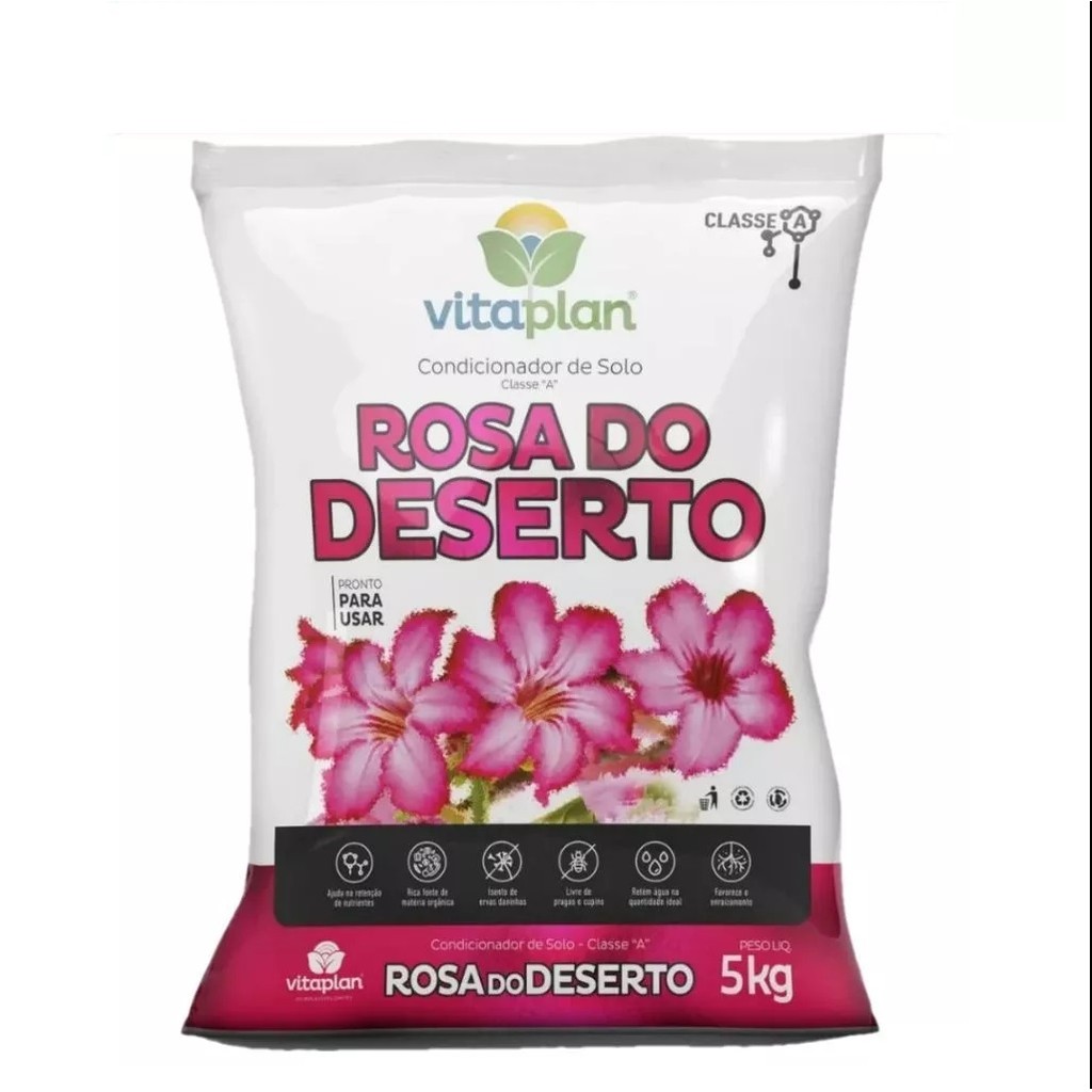 Substrato Terra Rosa do Deserto Vitaplan Saco 5,0 KG