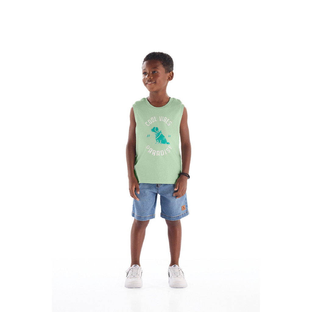 Regata Infantil em Algodão Quimby