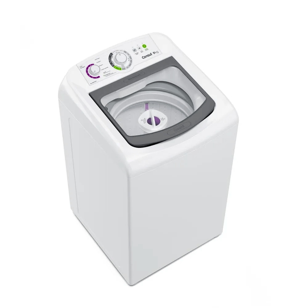 Detalhes do Lavadora de Roupas Consul 9Kg com Dosagem Econômica e Ciclo Edredom Branca CWB09BB – 220 Volts