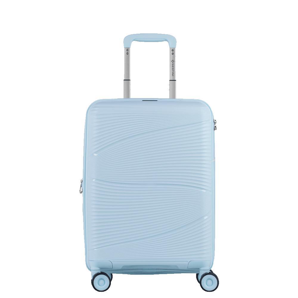 Mala de Viagem Bordo com Rodas 360º PP Joy - Azul em Oferta na Shopee