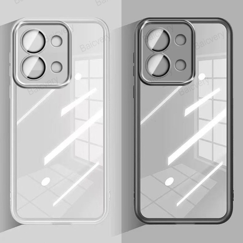 Para Redmi 15C 4G/Xiaomi POCO C85 4G Colorido Anti-Drop Câmera Protetora Capa Traseira