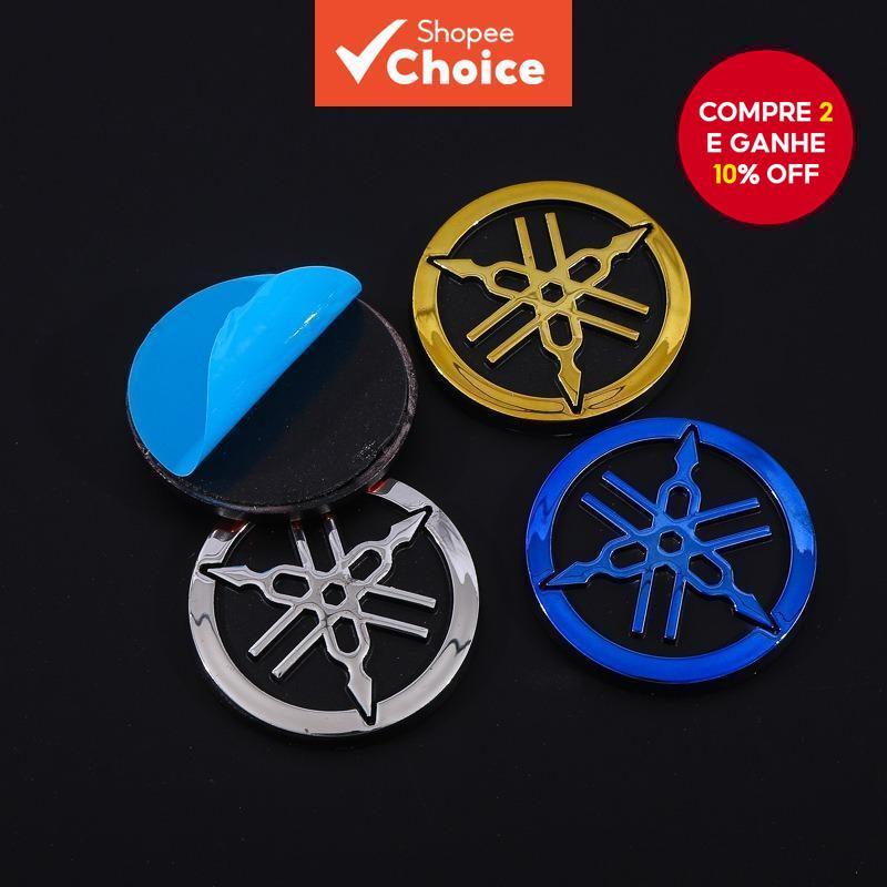  Novo original para adesivos de logotipo redondo com emblema 3D da Yamaha 48mm para motocicletas YAMAHA