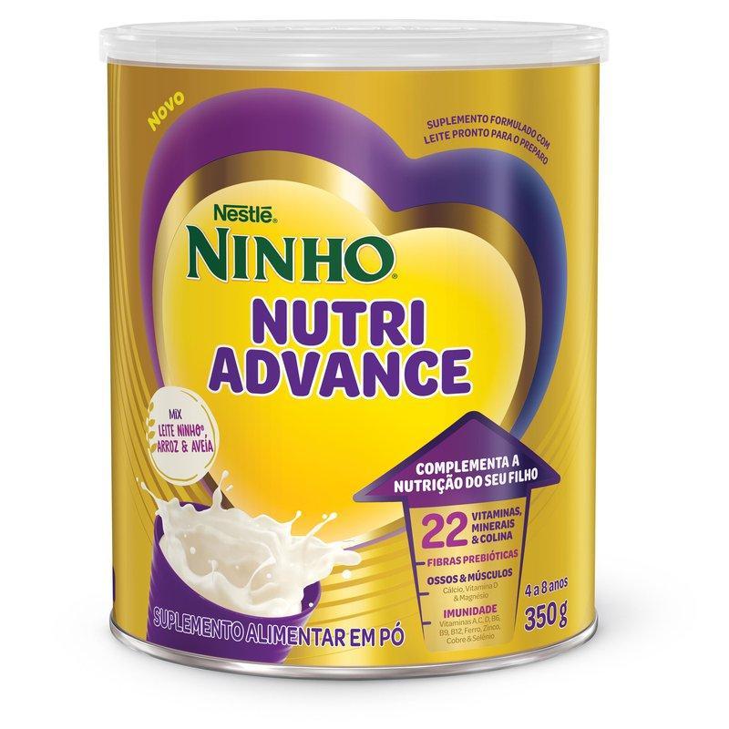 Suplemento Alimentar Ninho Nutriadvance 4 a 8 Anos Mix Leite Ninho, Arroz e Aveia 350g