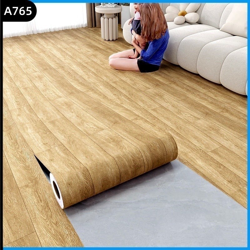 Adesivo Para Piso Pvc Textura De Madeira De Castanho Claro Autocolante Proprio Para Chão Rolo De 5 Metros X 61cm em Oferta na Shopee