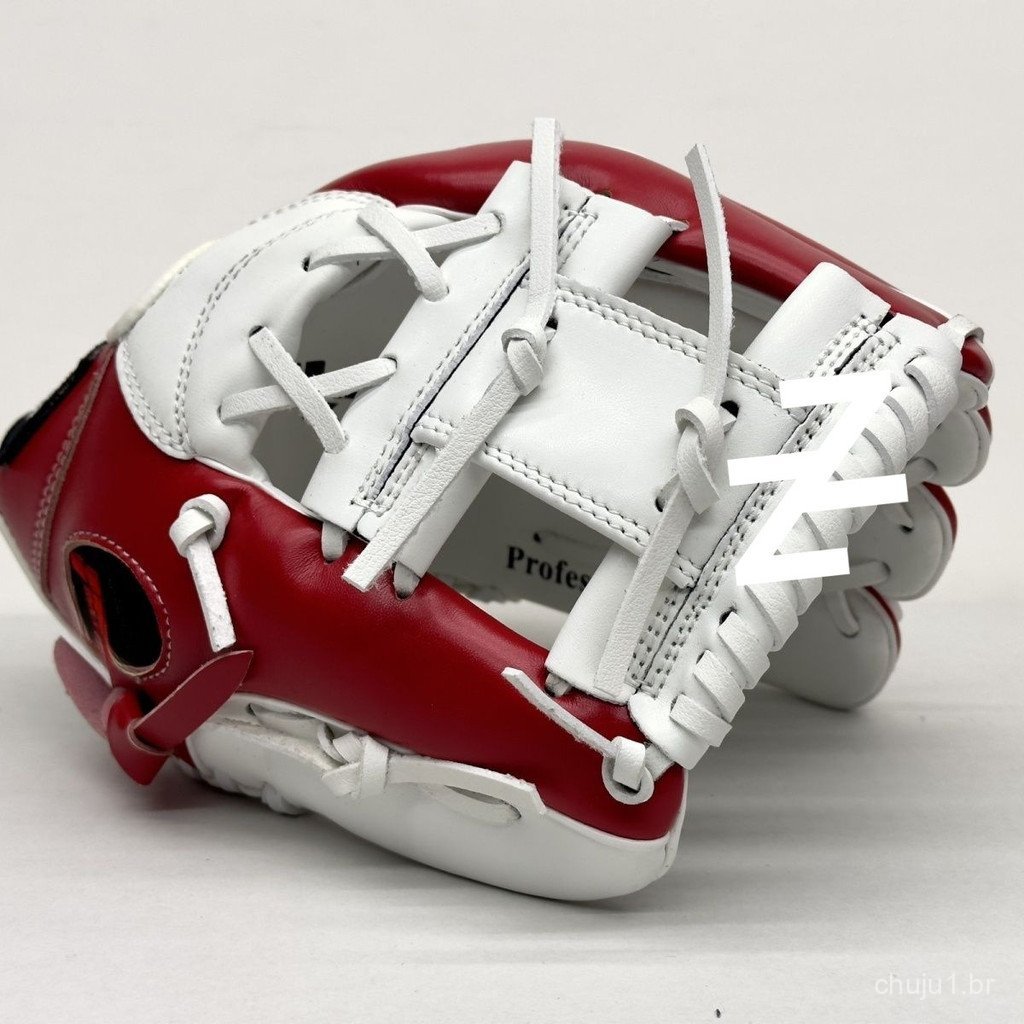 Luva de Beisebol Estilo Macio Espessado Luva Profissional de Beisebol e Softbol para Iniciantes Crianças Mulheres Luva E