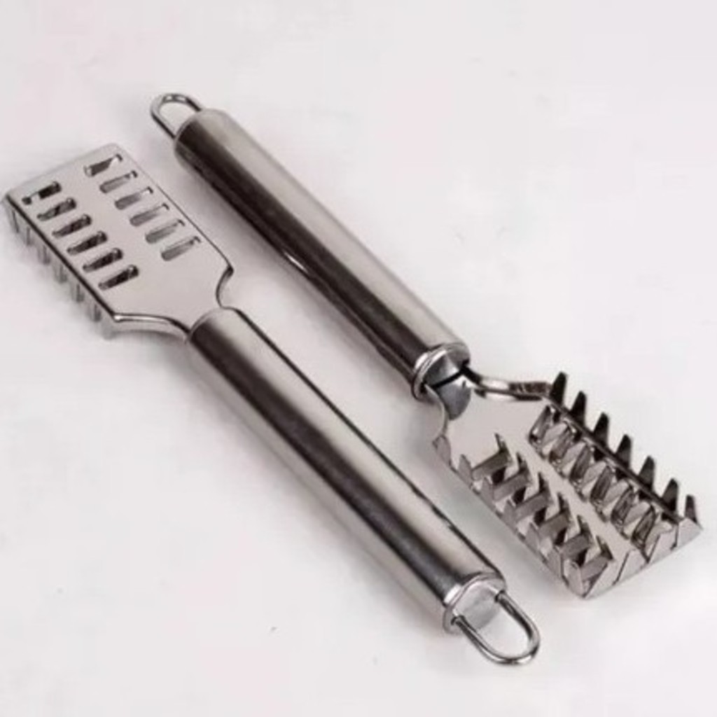 OFERTA Limpador Inox Para Escamas 19x3x1cm Remove Escamas do Peixe Clink