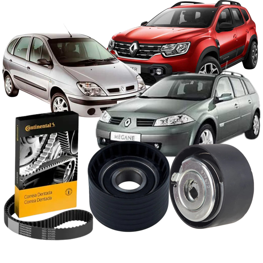 Kit Correia Polia Tensor Duster Megane 2.0 16V 2011