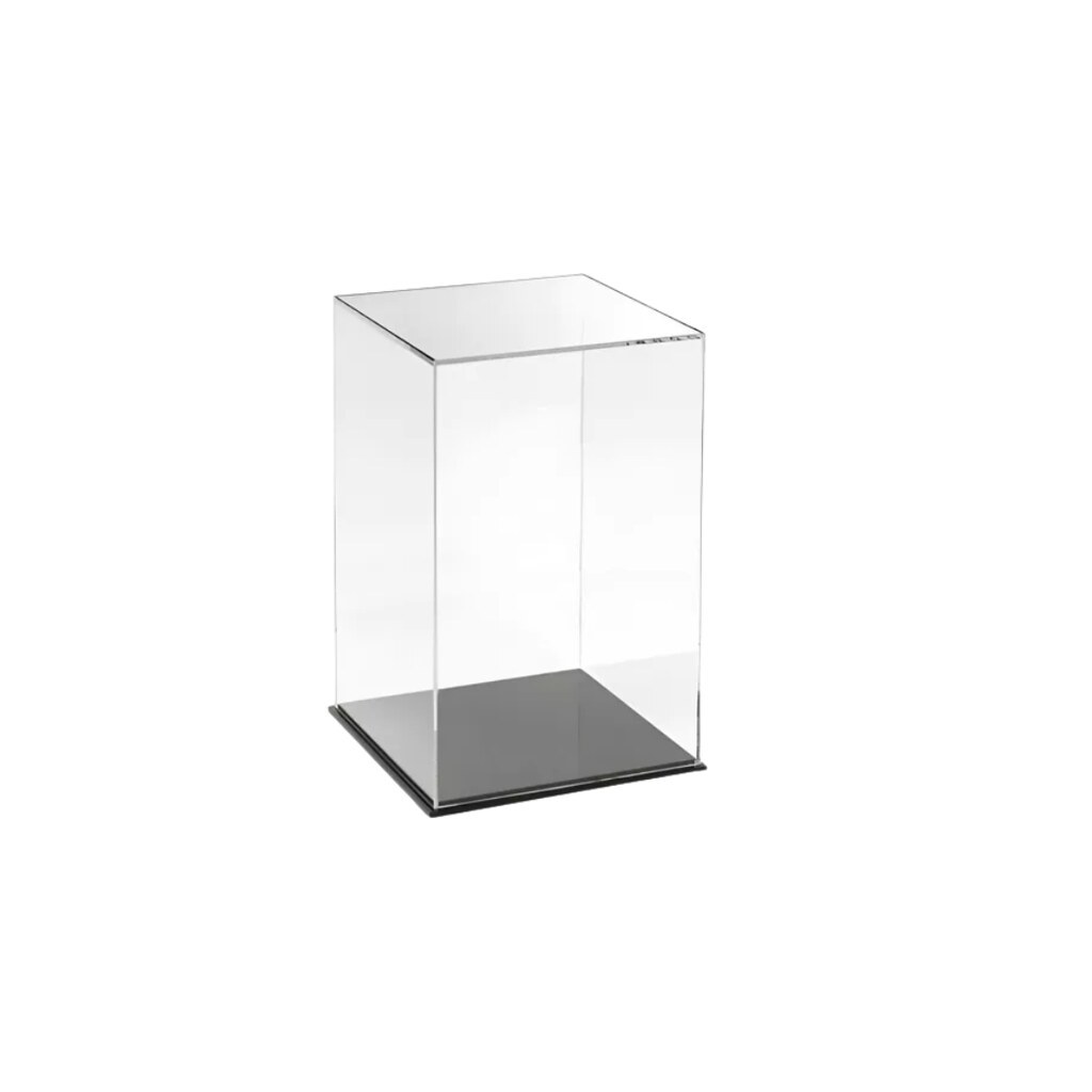 Display Cúpula em Acrílico multiuso com Base Para Decoração e proteção de Colecionáveis - 21x21x45cm