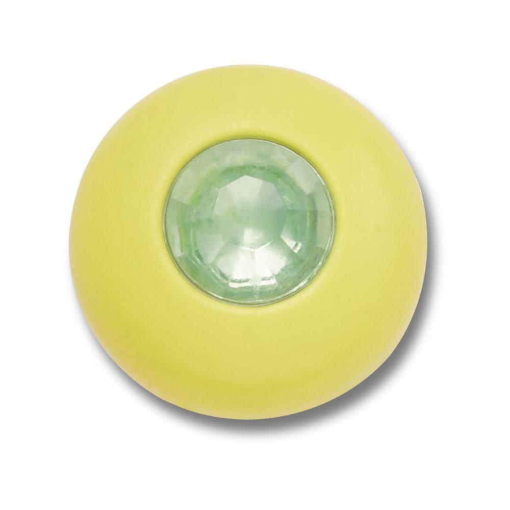 Jibbitz™ Círculo Verde com Pedra Único