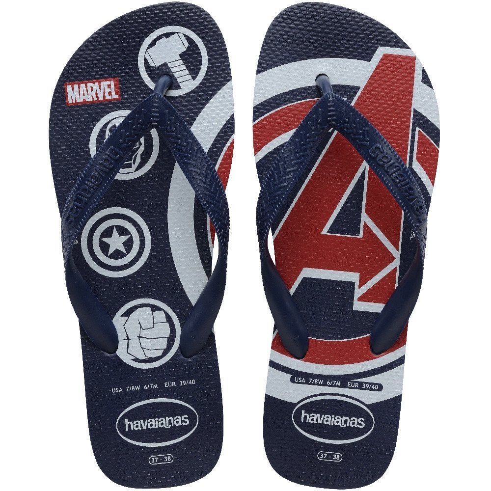 Havaianas Top Marvel Logomania Marinho em Oferta na Shopee
