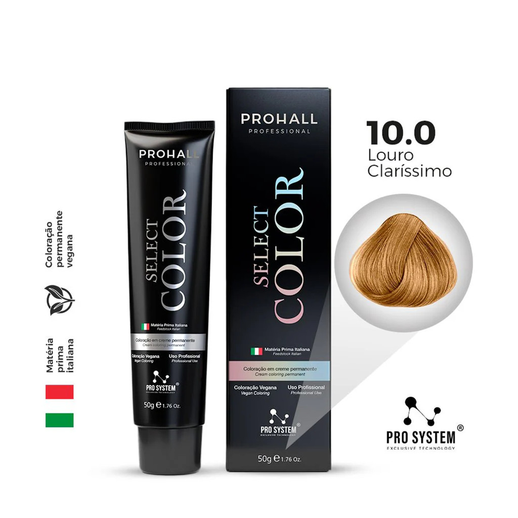 ProHall Coloração Permanente P/ Cabelo Louro Claríssimo 10.0