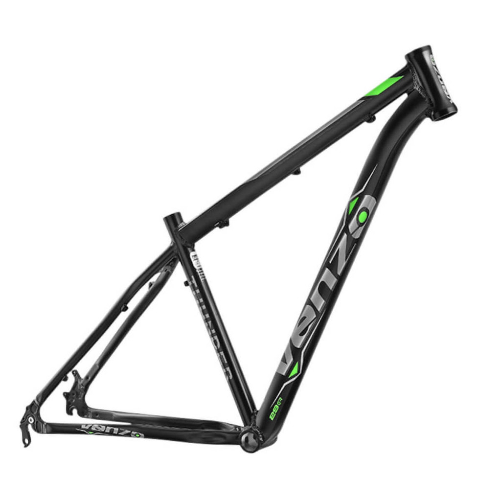 Quadro Bicicleta Alumínio Aro 29 Thunder Pto/Verde- Venzo