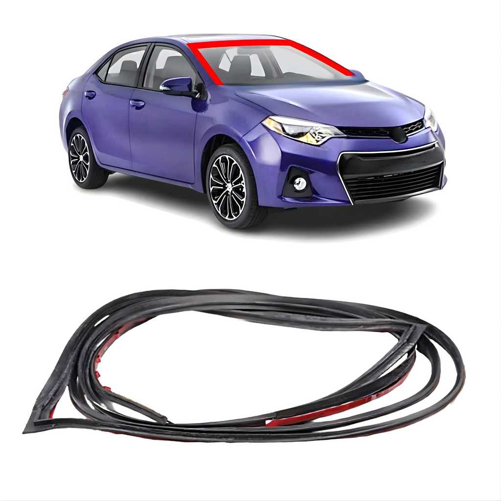 Borracha Arremate Trave Adesivada Vidro Parabrisa Toyota Corolla 2008 a 2013 Borrachauto
