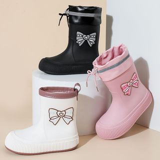 Botas de chuva femininas com boca de feixe 2024 Novo estilo Botas de água femininas antiderrapantes Botas de chuva imper