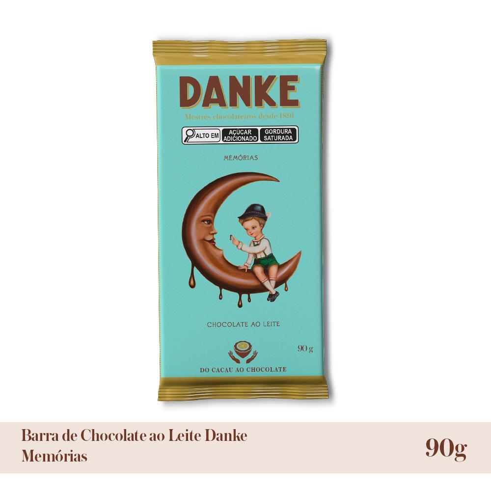 Chocolate Ao Leite Premium Danke Memórias Barra 90G