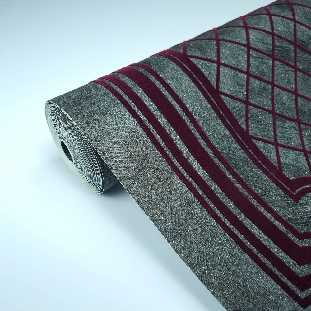 Papel de Parede Aveludado Moldura DK-0106 - 0,53X10m ( ± 3%) em Oferta na Shopee