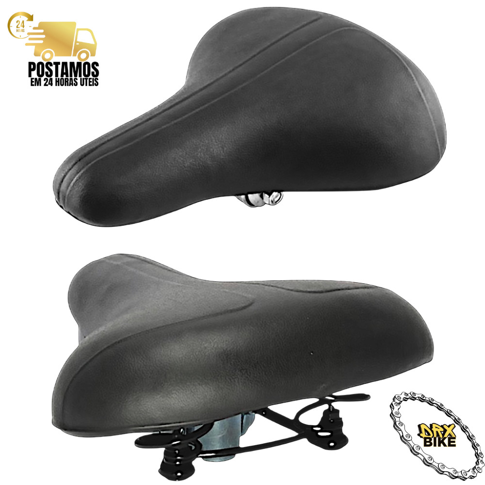 Selim de Bike Banco 2 Molas para Bicicleta Passeio Monark Barra DRX BIKE