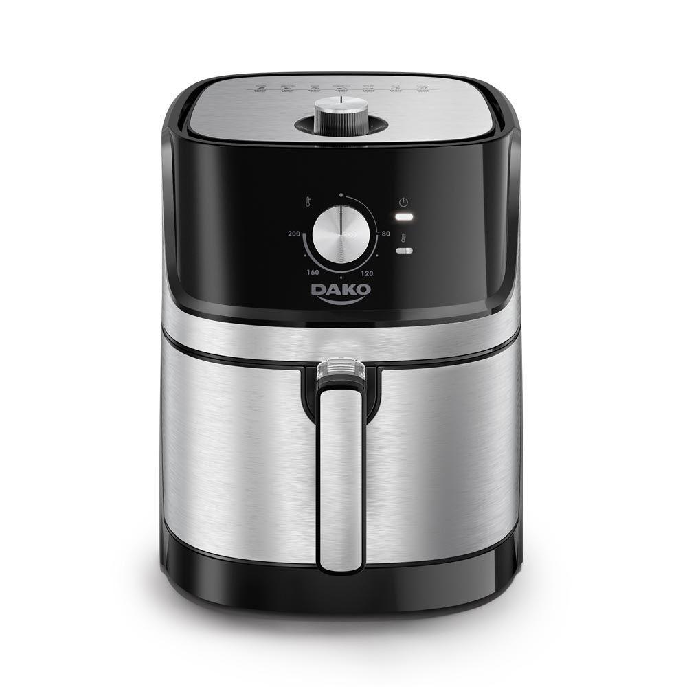 Fritadeira Air Fryer Dako Analógica 5L Preto/Inox 110V