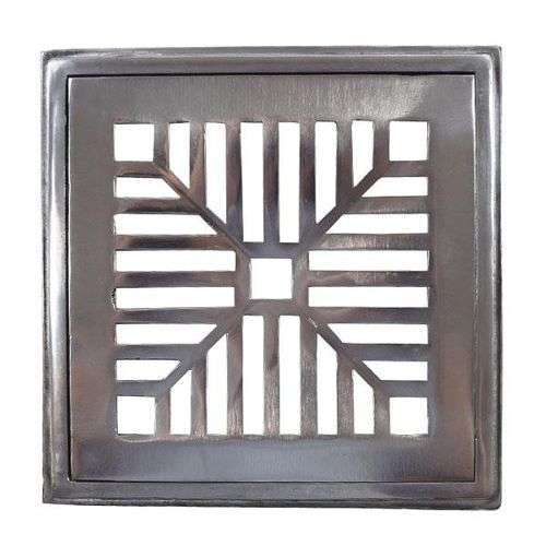 GRELHA COM PORTA GRELHA ALUMINIO POLIDA AC VENT - 20 X 20