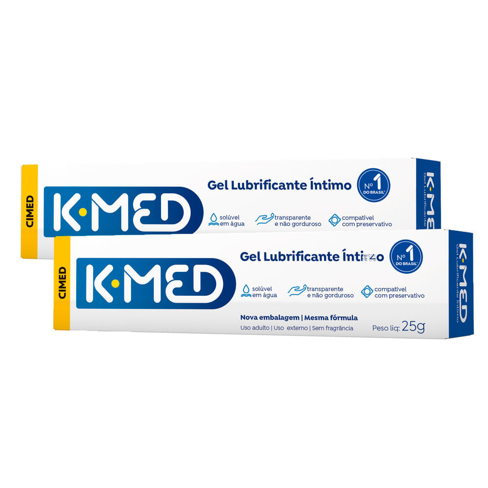 Kit 2 Gel Lubrificante Íntimo K-Med 25g em Oferta na Shopee