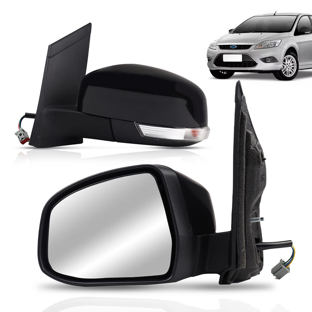 Retrovisor Focus 2009 2010 2011 2012 2013 Elétrico Com Pisca em Oferta na Shopee