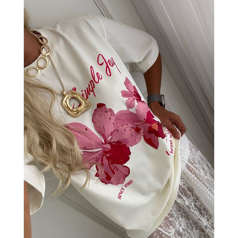 [Camiseta Premium em Algodão Puro]SISI Oversized Feminina LANÇAMENTO VERÃO 2026 INSPIRAÇÃO ''SIMPLE JOY''.