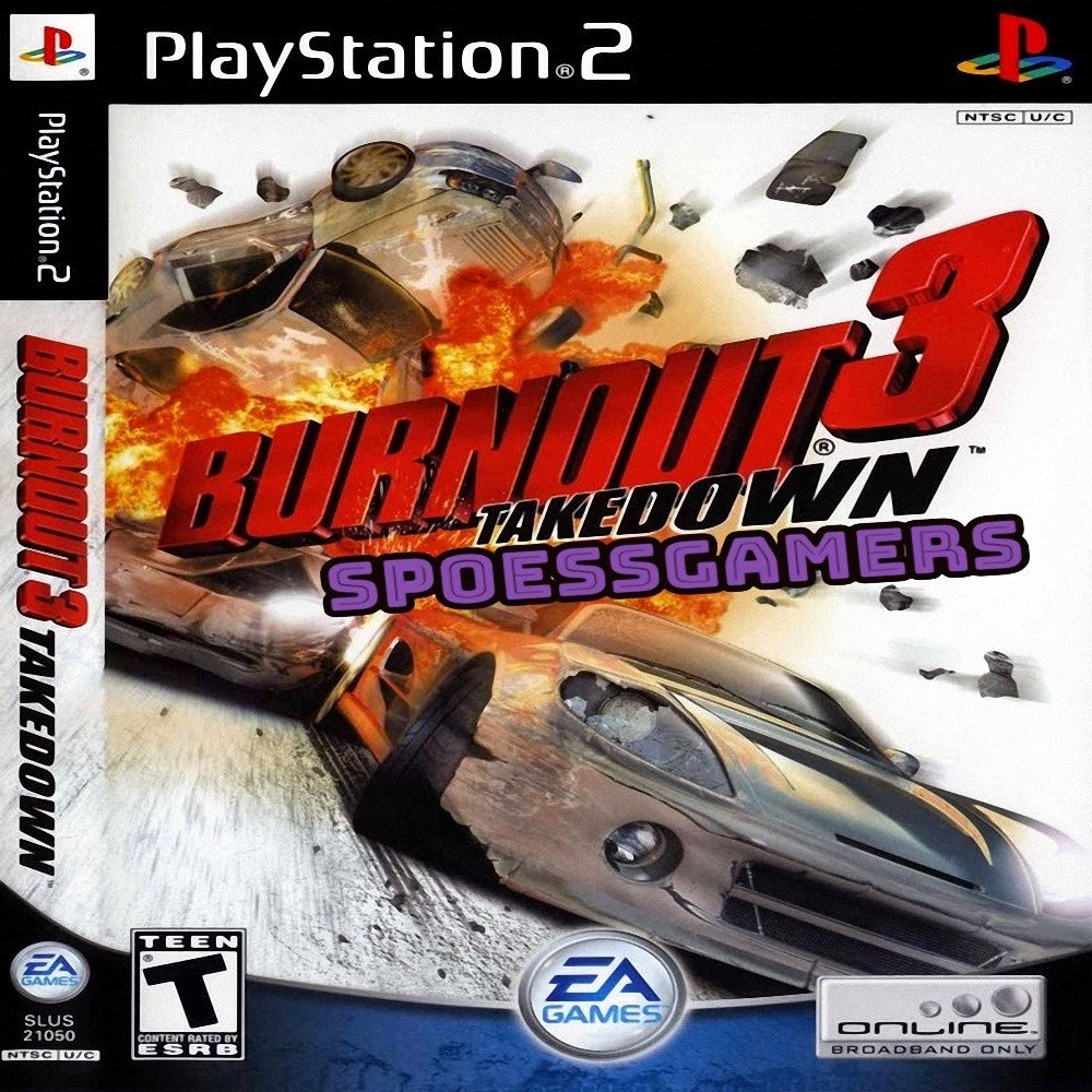 Jogo Ps 2 Burnout 3 Takedown  Carros Corrida  .