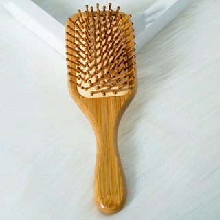 Escova De Cabelo De Bambu Natureza Antiestática De Madeira Couro Cabeludo Massagem Pente …