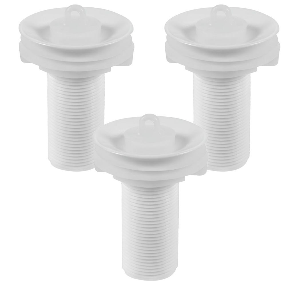 KIT 3 VALVULA LAVAT 7/8" S/ LADRAO C/ TAMPA 76MM ASTRA