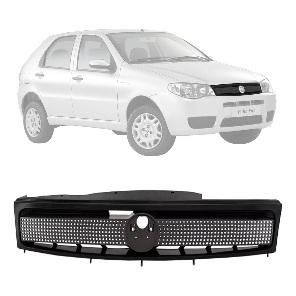 Grade Dianteira Fiat Palio 2003 2004 2006 2008 2009 Preto em Oferta na Shopee