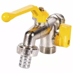 Torneira Registro Dupla Saída 1/2 x 3/4 Metal P/ Tanque Jardim (691,0001) - Graff Vantage