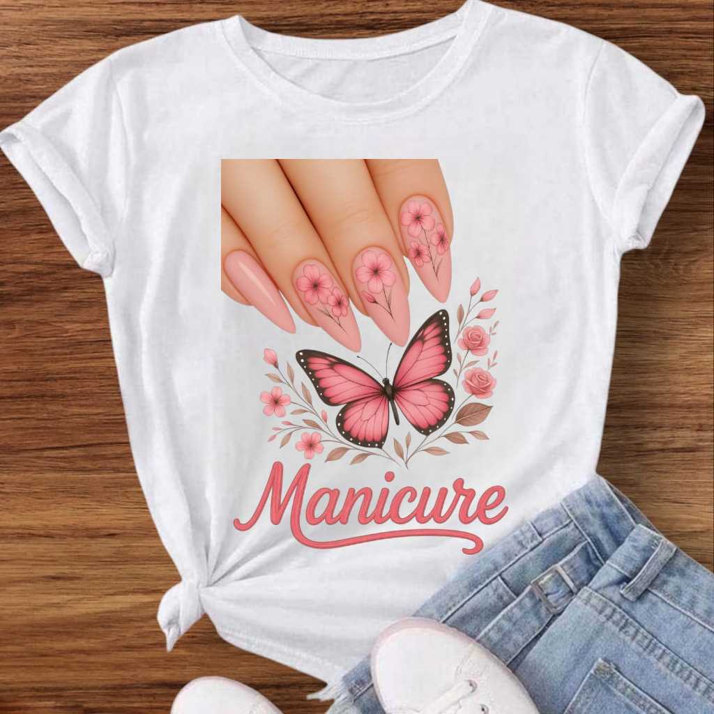 T-shirt 30.1 Camiseta T-shirt Feminina  Estampas Profissões Premium Envio Imediato